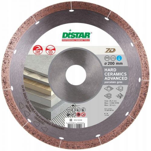 Distar gyémánt vágótárcsa 11120349015 200x25,4 mm