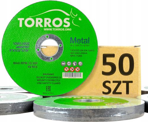 Torros fémvágó tárcsák 125x1,0x22,2 50 db