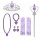 Lány jelmez - Crown Scepter kesztyű SET Elsa Anna 6 rész