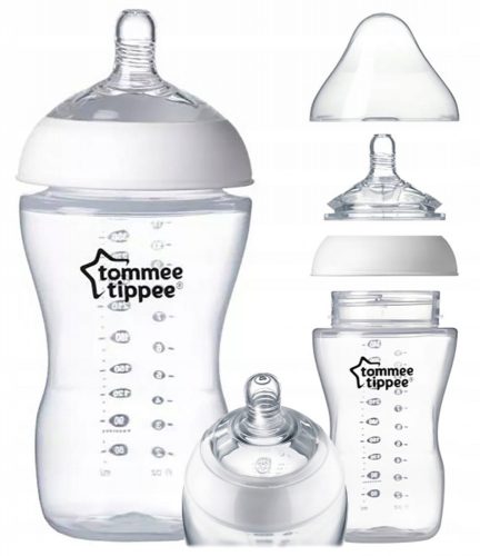 Bébiüveg - Tommee Tippee palack 340 ml + 3m + cumi