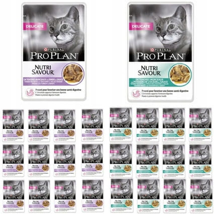 Konzerv macskáknak - Purina pro terv finom macska keverék pulyka halak 24x85g