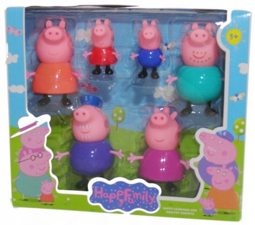  PEPPA PIG GYÖRGY ANYA APA NAGYAPA NAGYMAI 6 DB