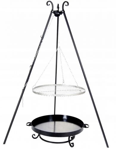 Tűzrakó tál - Garden Grill Tri -legóg Grate Inox +Hearth 60 cm