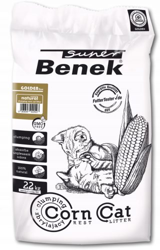 Alom nyulaknak és kis rágcsálóknak - Super Benek Corn Cat Golden 35L - 22 kg görgők