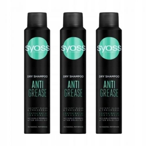  Syoss Anti Grease száraz sampon 200 ml x3