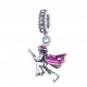  CHARMS FÜGGŐ BABA YAGA MAGIC CAT RIDER seprűn s925