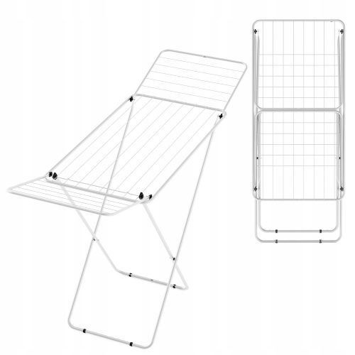 Ruhaszárító állvány - Szárító állva a mosodai fehérnemű törött lábát