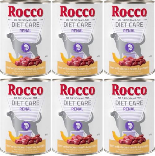 Nedves kutyaeledel - ROCCO DIET Care Resal Heart Beef Pumpkin 6 x400g