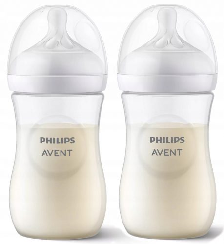 Bébiüveg - 2 x Avent Natural cumisüveg 260 ml