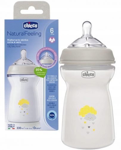 Bébiüveg - CHICCO ANTI-COLIC BOTTLE NATURAL FEELING 330ml