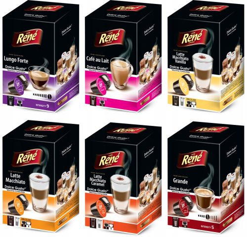 Kapszula DOLCE GUSTO Rene LATTE SET 72 kávékhoz