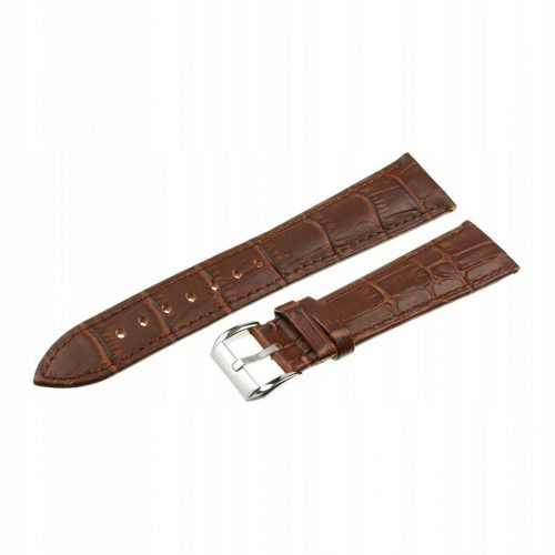  Óraszíj 18MM BROWN Leather Crocodile