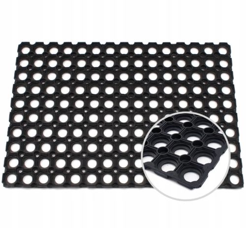 Szennyfogó szőnyeg - Kész gumi lábtörlő kültéri használatra, 100 x 150 cm