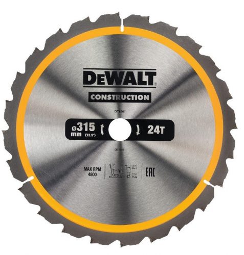 Dewalt DT1961 fa lemez 315 x 30 24z