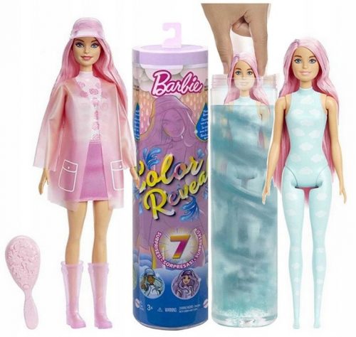 Barbie baba - Barbie meglepetés szín feltárja a nap esőjét