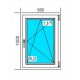 Ablak - PVC Windows 500x1000 ru, jobbra