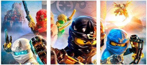 3x LEGO NINJAGO FALI KÉP 50x70