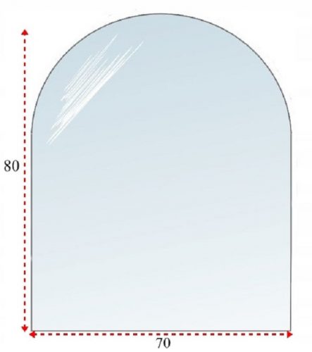 Egyéb tartozékok kazánokhoz - Keményített üveg a tűzhely kandalló alatt 100x80 cm