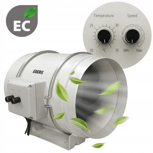 EBERG EMAX GROW 200 EC 200 mm-es légcsatorna ventilátor