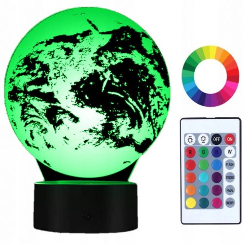 Gyermek éjszakai lámpa - Éjszakai lámpa 3D Led Globe Gravírozott Globe