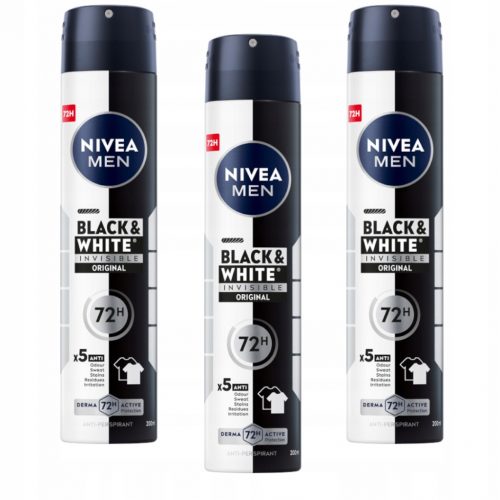  Nivea Men Black White 200 ml x 3 izzadásgátló