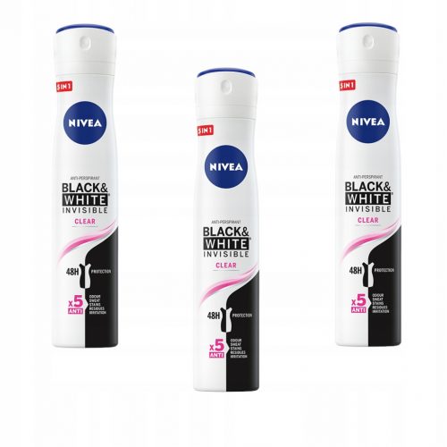  Nivea Black & White 3 x 200 ml izzadásgátló