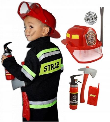 Fiú jelmez - Max Firefighter Set 104/110 lengyel ruhák kiegészítők