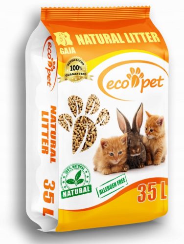 Alom nyulaknak és kis rágcsálóknak - Gaja Eco-Pet fa alom 35L