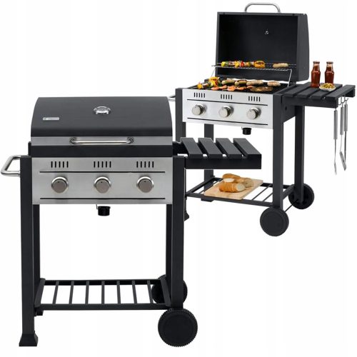 Gáz grillsütő . légfúvó 3000W, 72l, Fekete+Decker BEBLV301