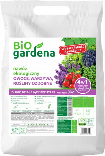  Szerves műtrágya, natúr BiOgardena kristályok, 8 kg 8 l