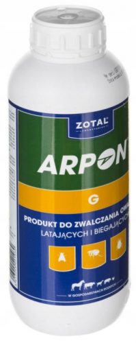  Folyadék csótányok, szúnyogok, lepkék, hangyák, legyek, darazsak, pókok ellen Zotal 1,1 kg 1000 ml