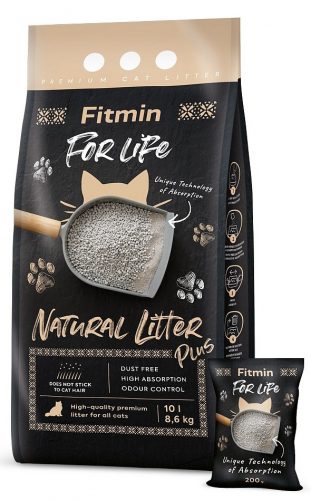 Alom nyulaknak és kis rágcsálóknak - Fitmin for Life Natural Plus macska alom plusz 10L