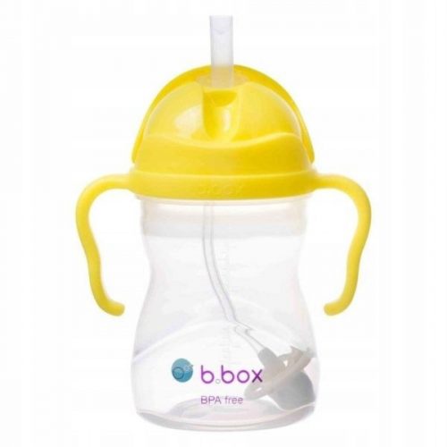  B.Box BB00507 kulacs szívószállal 240 ml sárga