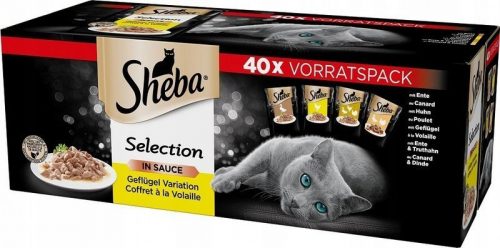 Konzerv macskáknak - Sheba Selection csirke szósz íze 40*85 g