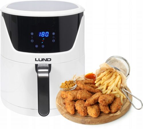 Fritőz - Fehér sütő fehér 1800W 6,4L LUND