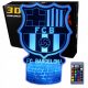 Kiegészítő focirajongóknak - 3D LED LED LED FC Barcelona