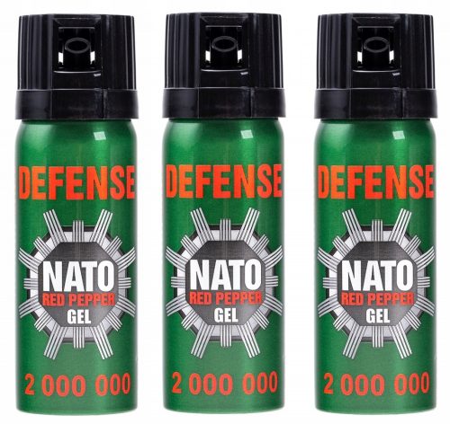 Könny spray - Védekező paprika spray -gázvédelmi katonai kúpos gél 50 ml 3 db.