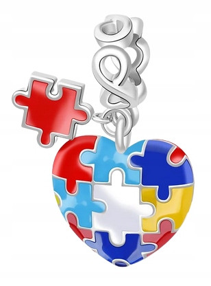  CHARMS szív puzzle ezüst s925