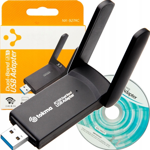  AC1300 ADAPTER WiFi HÁLÓZATI KÁRTYA Wi-Fi TO USB ANTENNÁKKAL 1300Mbps 5GHz