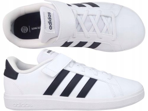 Gyermek sportcipők - Adidas Grand Court GW6521 cipők radírok fehér tépőzáras