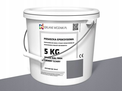 Epoxigyanta Üvegmozaik 5 kg szürke