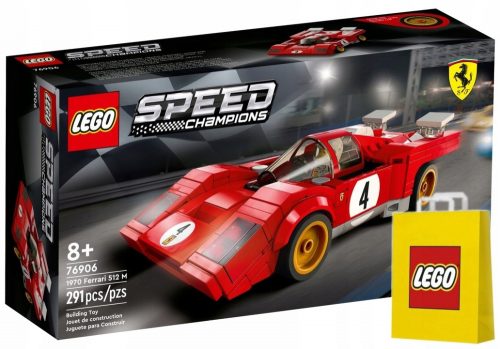  LEGO Speed Champions 76906 1970 Ferrari 512 M + LEGO papírzacskó 001-2021-2022-2023-2024