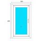 Ablak - PVC Windows 500x800 Out