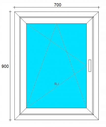 Ablak - PVC Windows 500x800 RU.