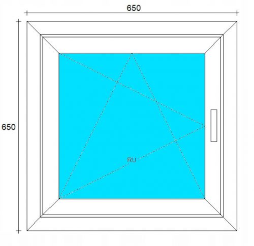 Ablak - PVC ABLAKOK 500x800 RU KÜLSŐ.