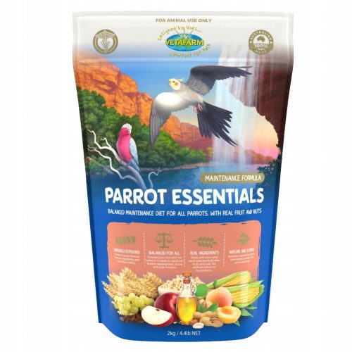 Takarmány egzotikus madarak - Vetafarm- Parrot Essentials - Parrot Granulátum