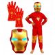 Fiú jelmez - IRON MAN jelmez MASK GLOVE LED M