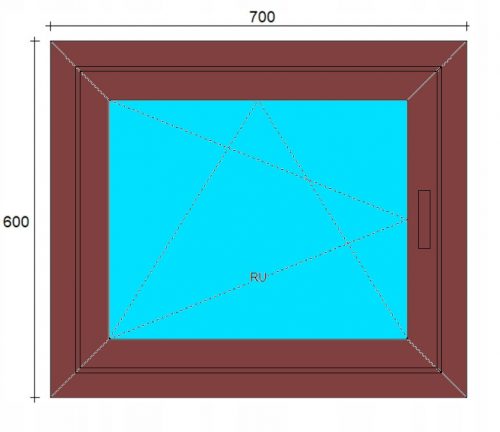 Ablak - PVC Windows 700x800 Out