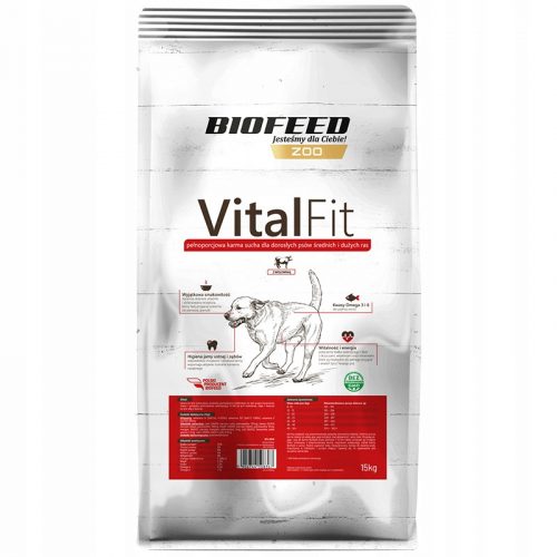 Száraz kutyaeledel - Bioofeed VitalFit száraz ételek 15 kg marhahússal