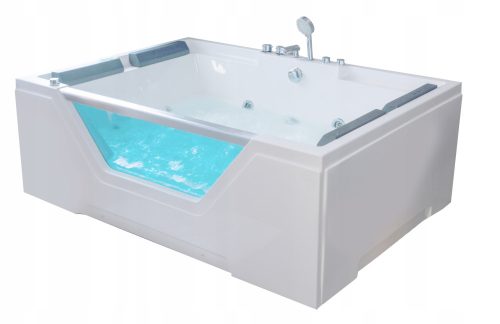 Corciano jacuzzi téglalap alakú akril kád 170 x 120 cm